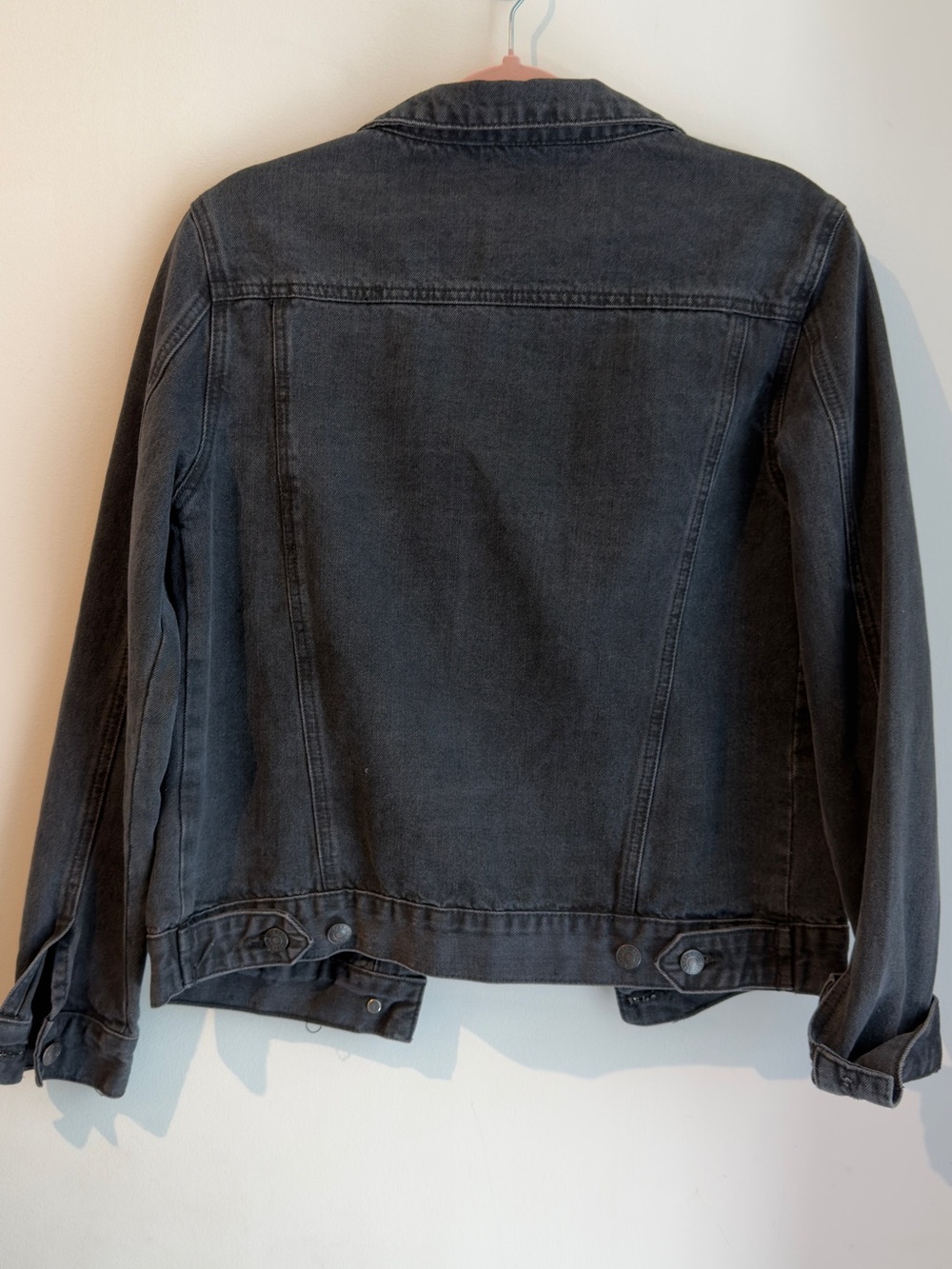 Brandy Melville Black Washed Denim Jacket - Picture 5 of 5
